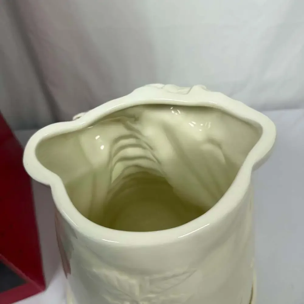 Home for the Holidays Ceramic Santa Claus Christmas Cookie Jar with Original Box